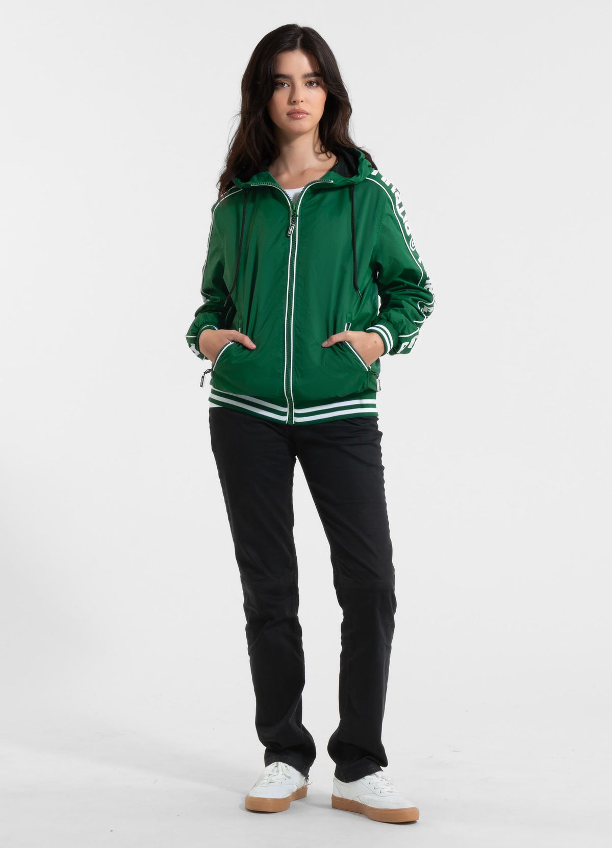 Women's hooded jacket WHITEWOOD - Green