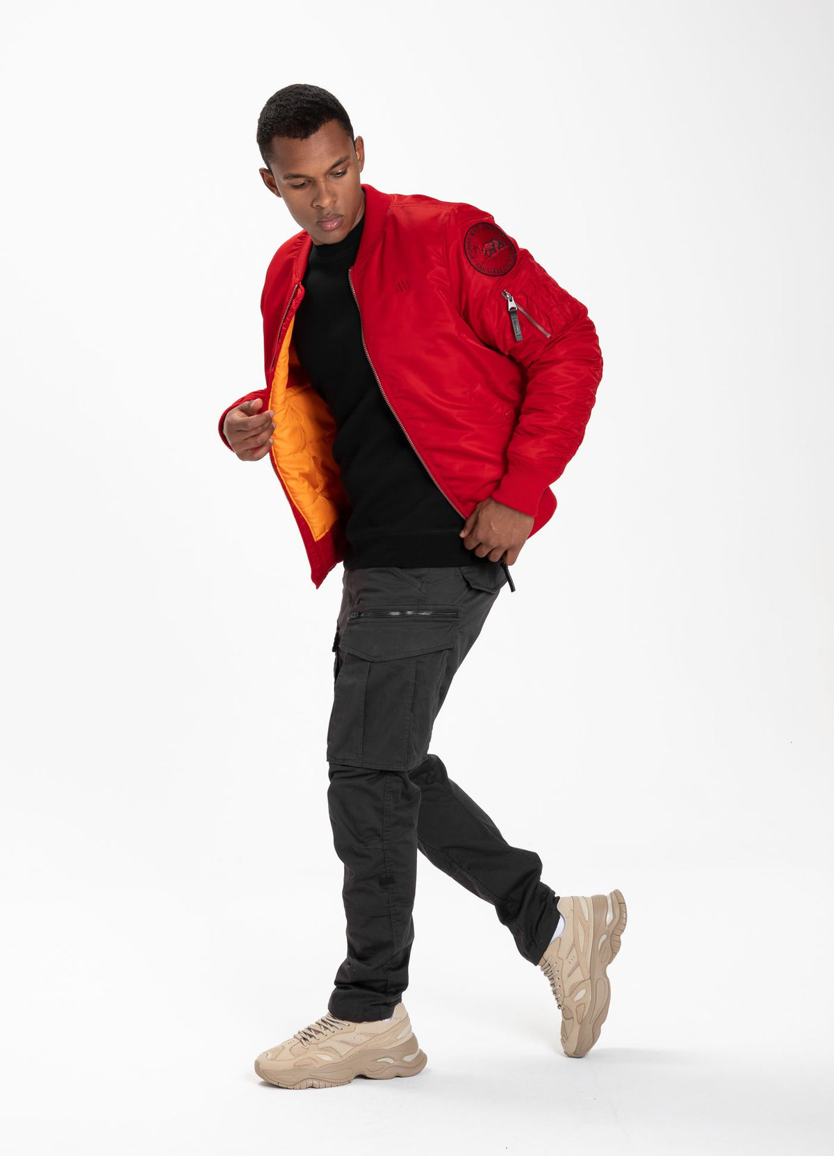 Übergangsjacke MA-1 - Rot
