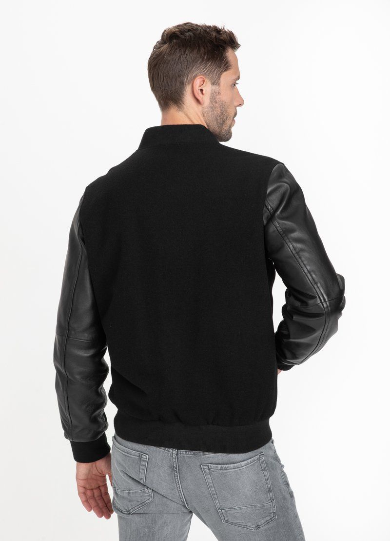 Herren Übergangsjacke Melton Small Logo