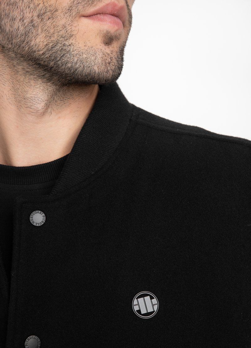 Herren Übergangsjacke Melton Small Logo