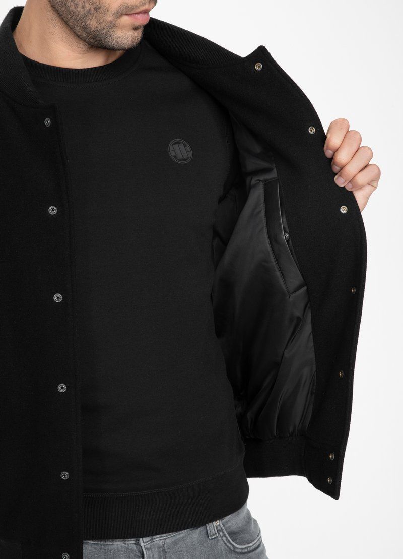 Herren Übergangsjacke Melton Small Logo