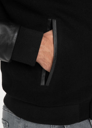 Herren Übergangsjacke Melton Small Logo
