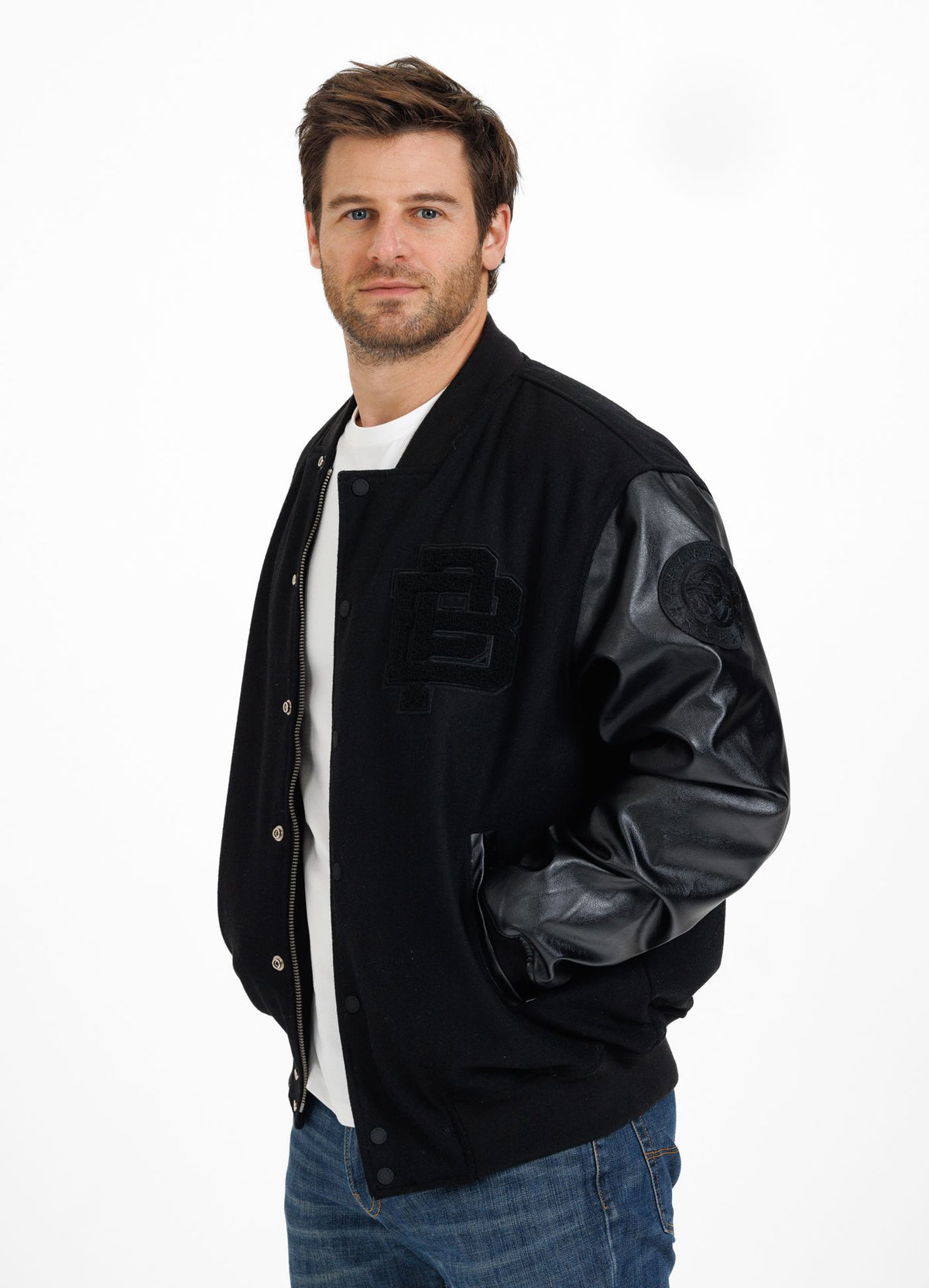 Collegejacke Fisher - Schwarz