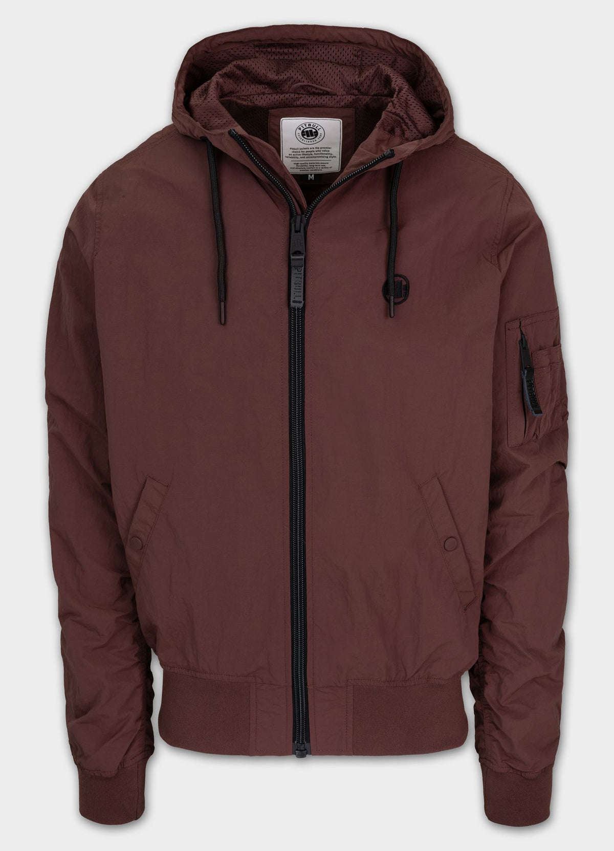 Men's hooded jacket STEIN - Burgundy