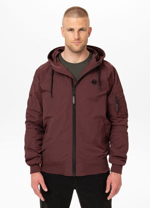 Herren Kapuzenjacke STEIN - Burgund