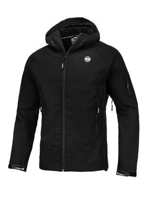 ROCKFISH Kapuzen-Softshelljacke Schwarz