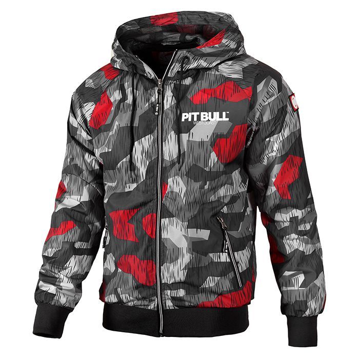 Kapuzenjacke Athletic 7 Camo/Blk Red