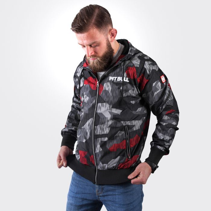 Kapuzenjacke Athletic 7 Camo/Blk Red