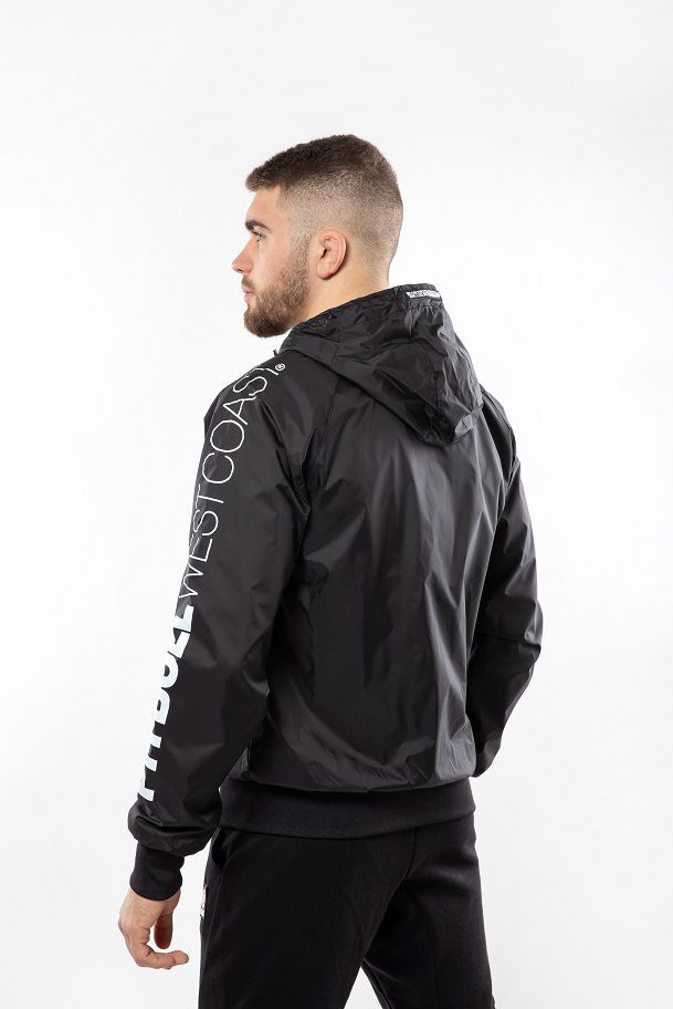 Nylonjacke mit Kapuze Athletic X Schwarz