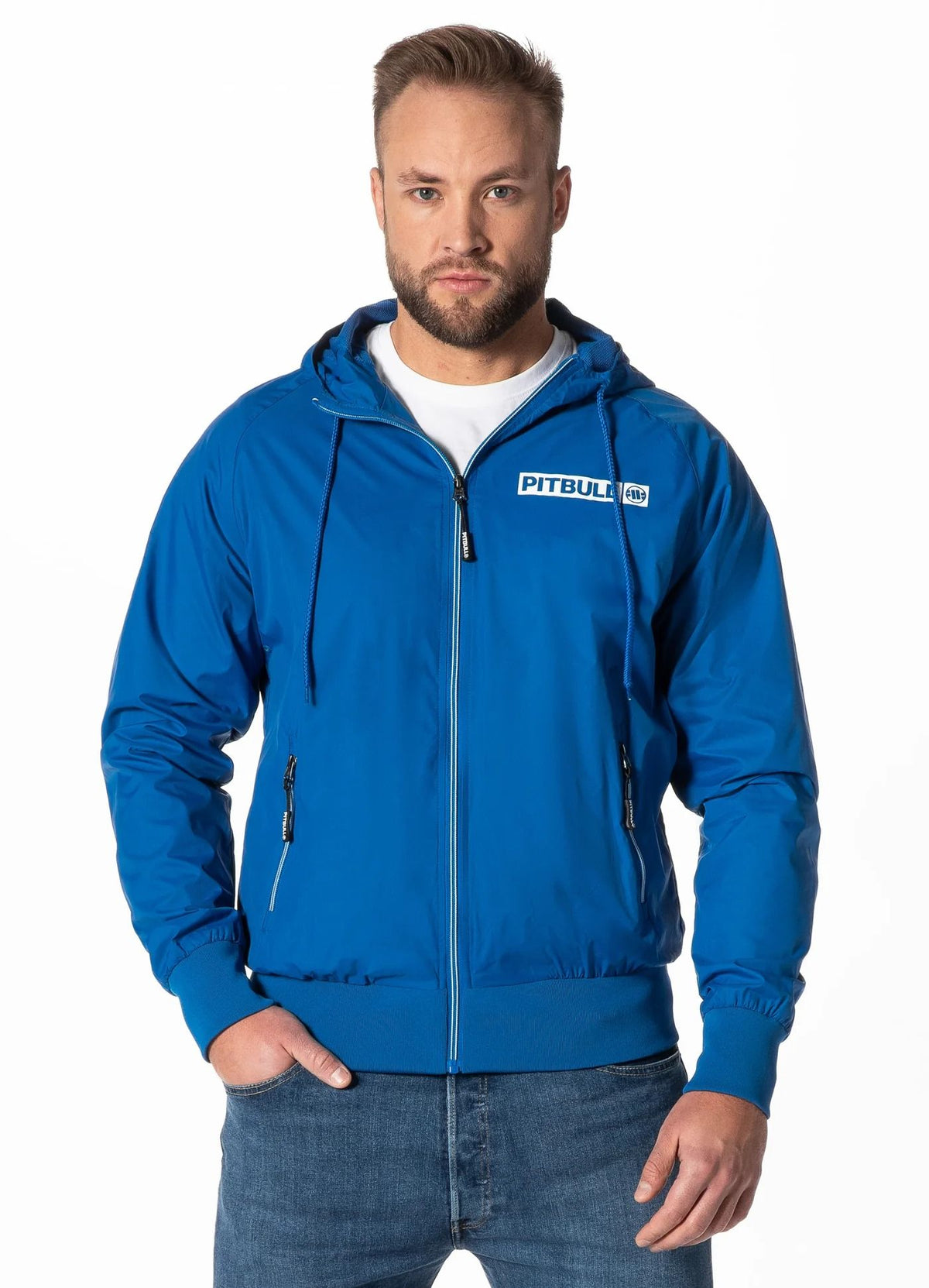 Herren Übergangsjacke mit Kapuze Athletic Logo