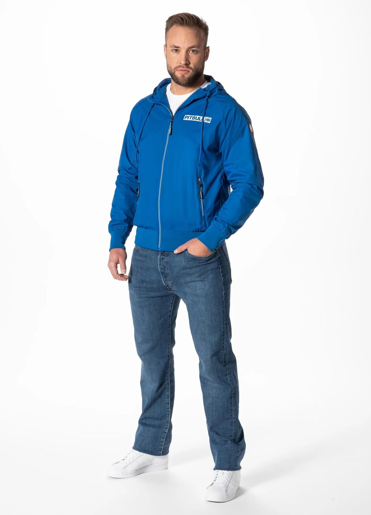 Herren Übergangsjacke mit Kapuze Athletic Logo