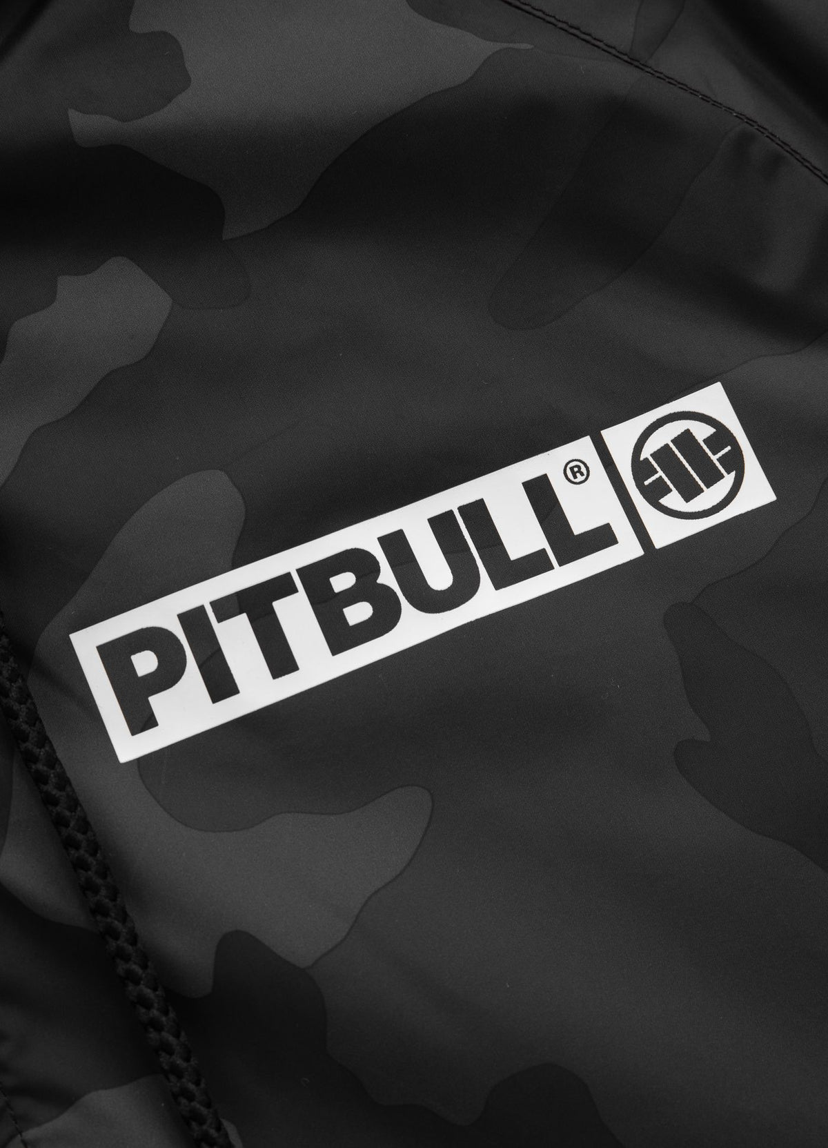 Übergangsjacke mit Kapuze Athletic Logo - Schwarzes Camouflage