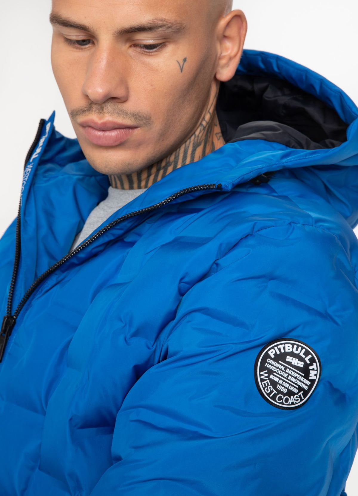 Gesteppte Kapuzenjacke CARVER Königsblau