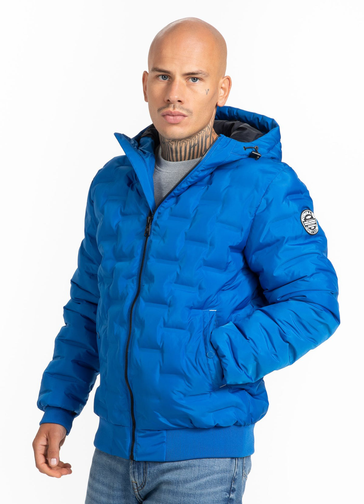 Gesteppte Kapuzenjacke CARVER Königsblau