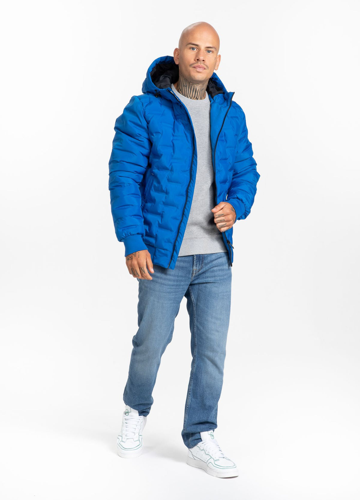 Gesteppte Kapuzenjacke CARVER Königsblau