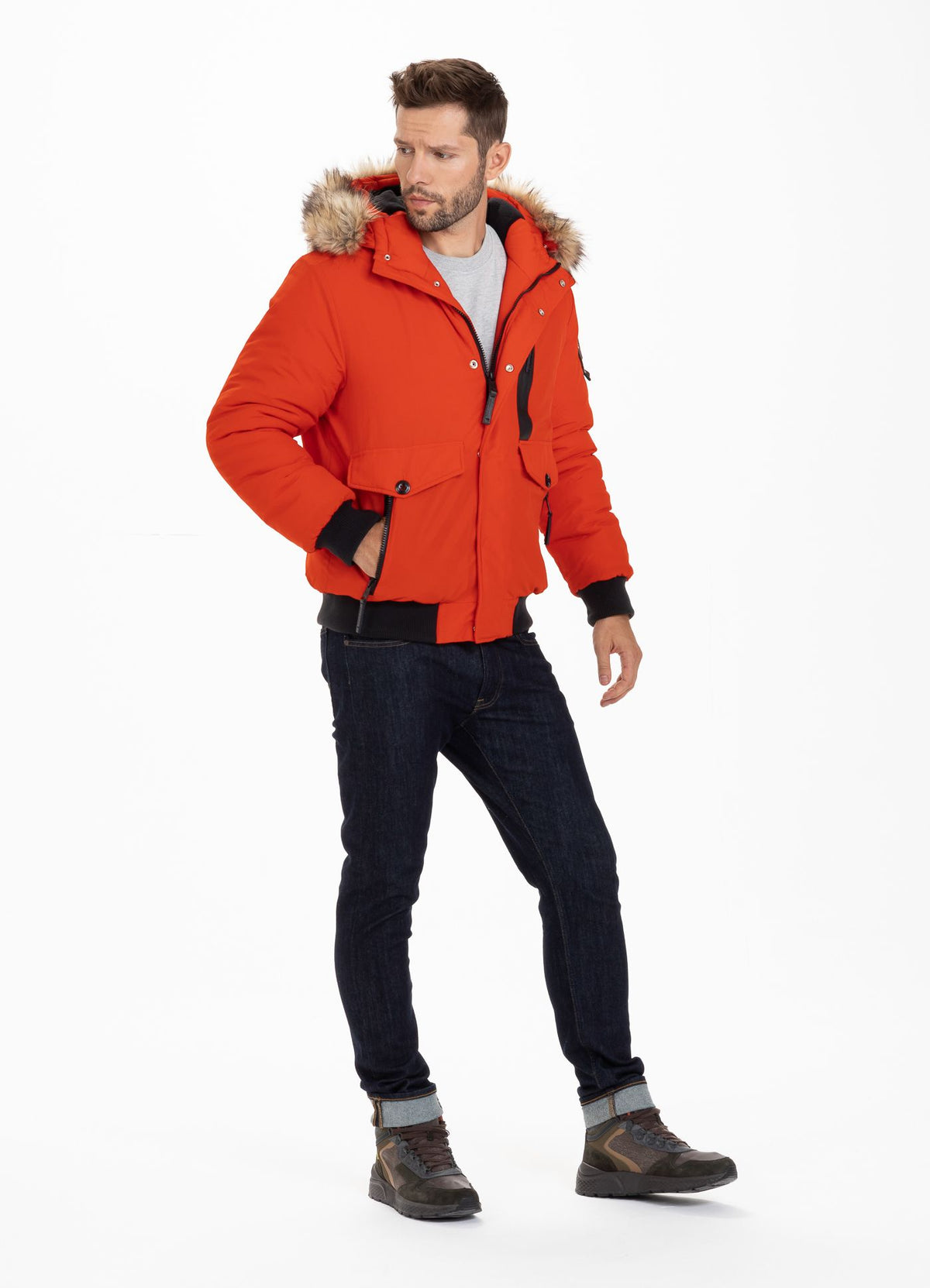 Kapuzenjacke Firethorn Flame Red