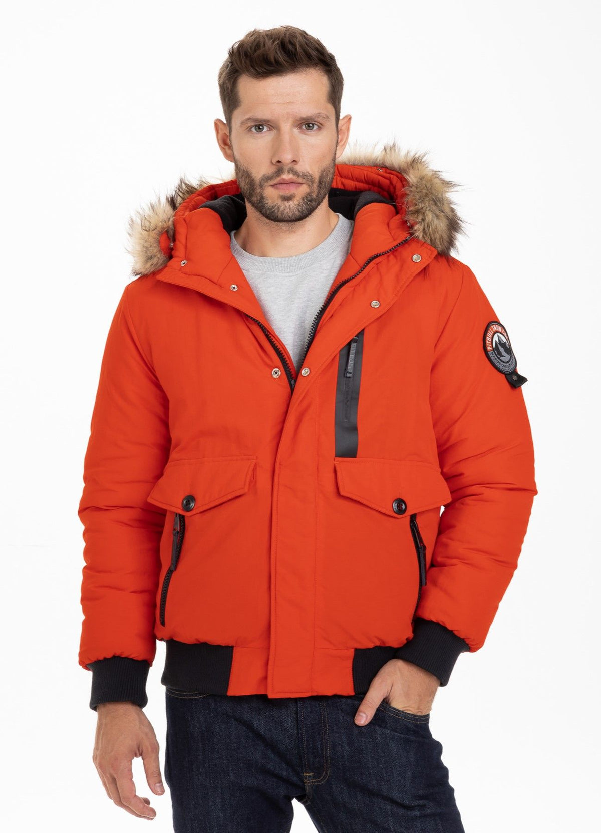 Kapuzenjacke Firethorn Flame Red