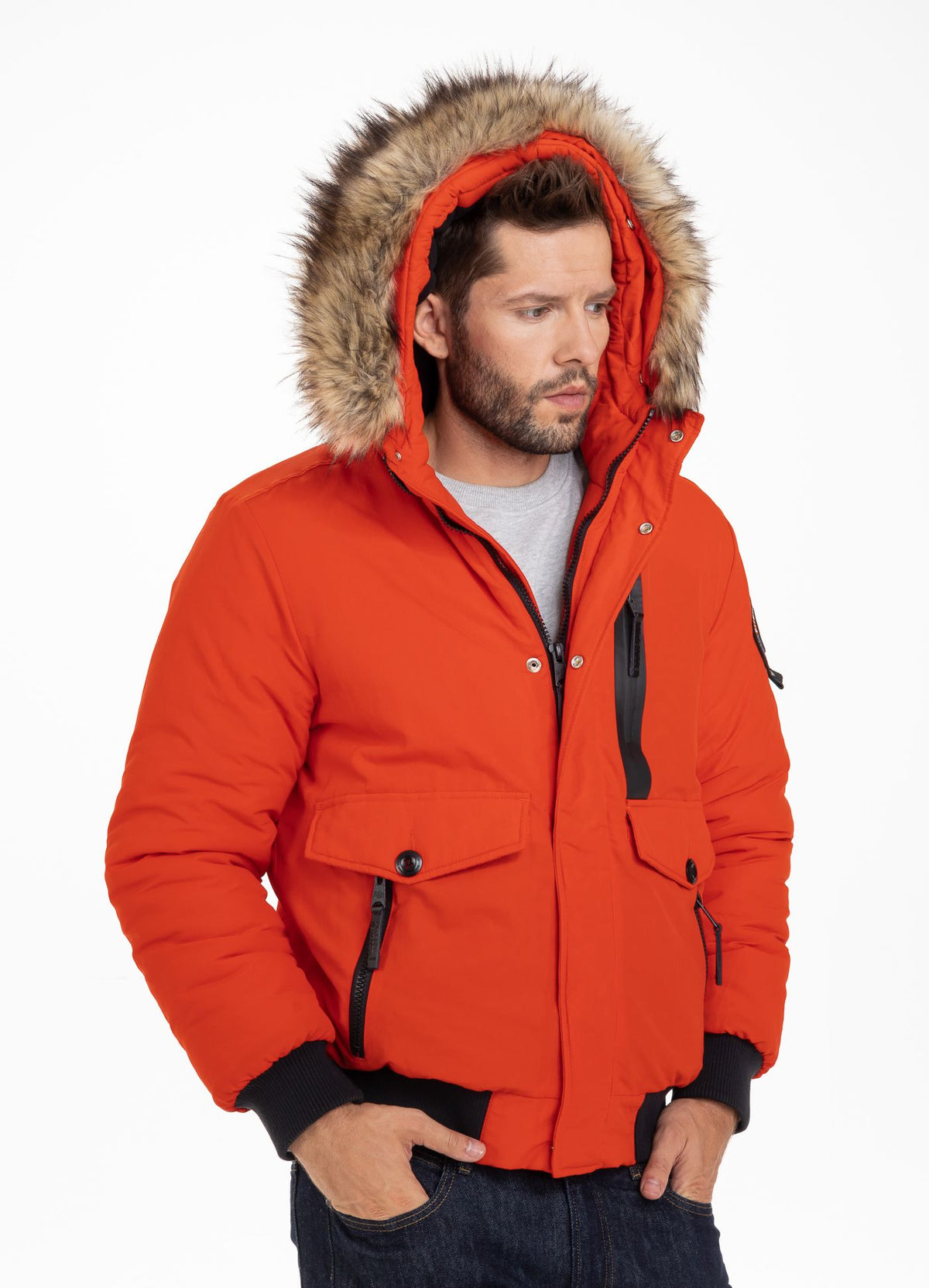 Kapuzenjacke Firethorn Flame Red
