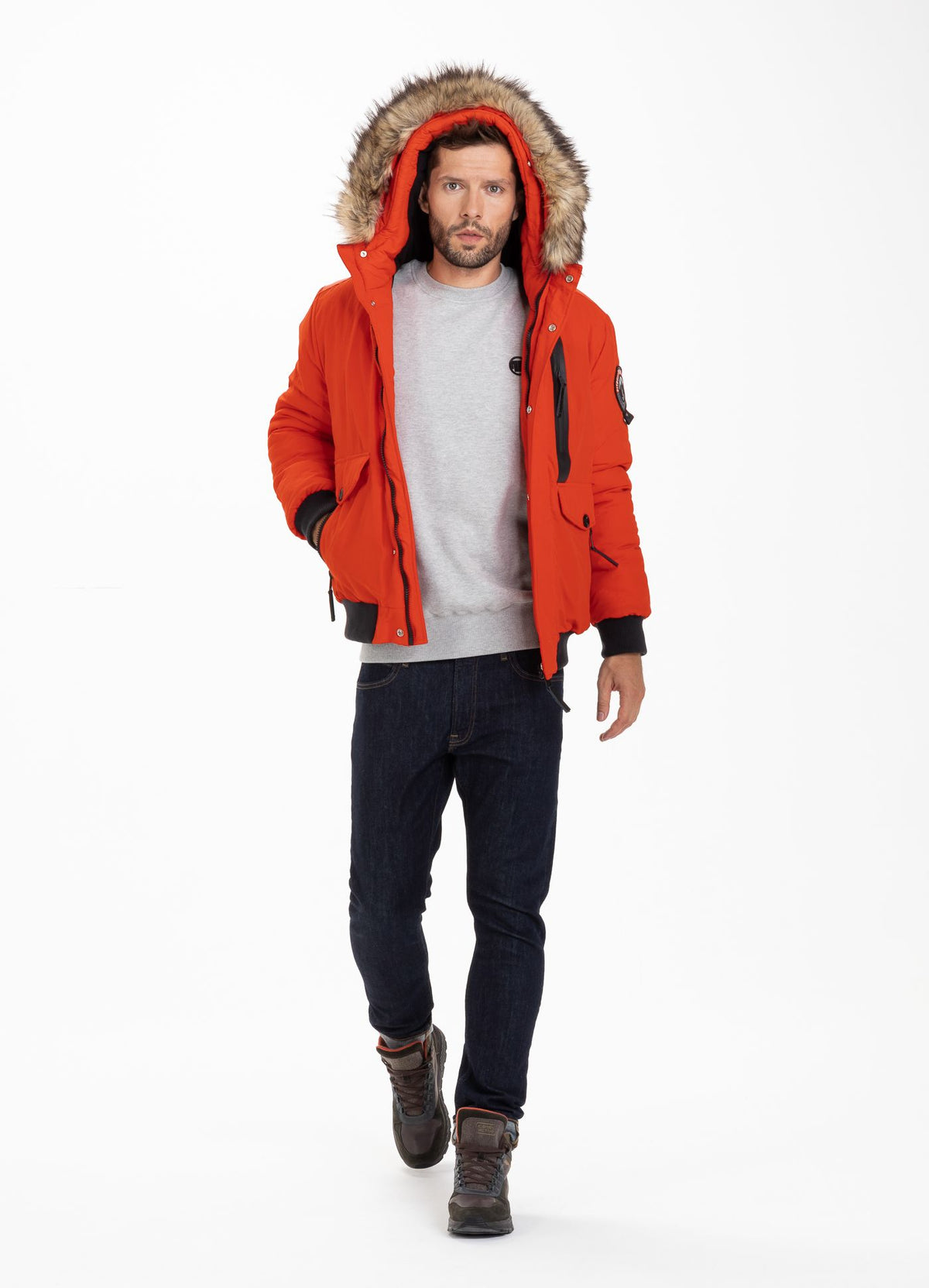 Kapuzenjacke Firethorn Flame Red