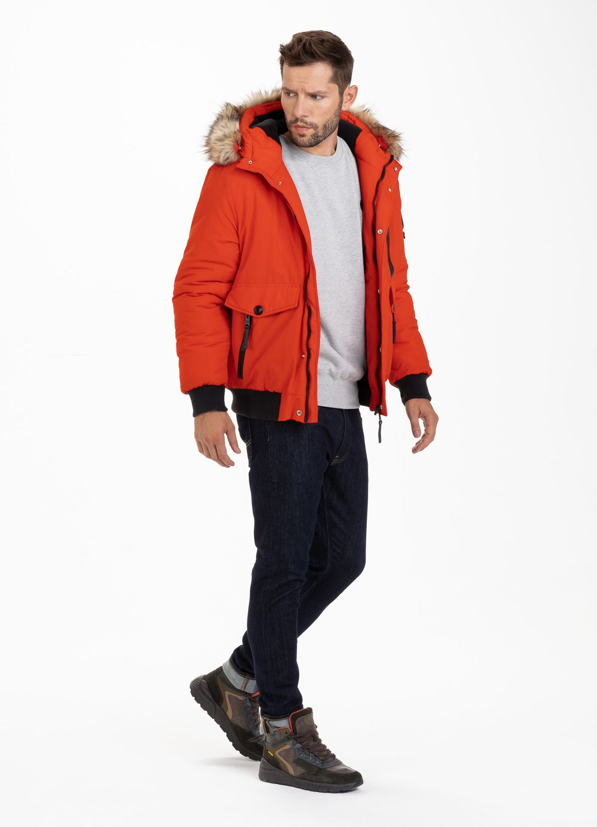 Kapuzenjacke Firethorn Flame Red