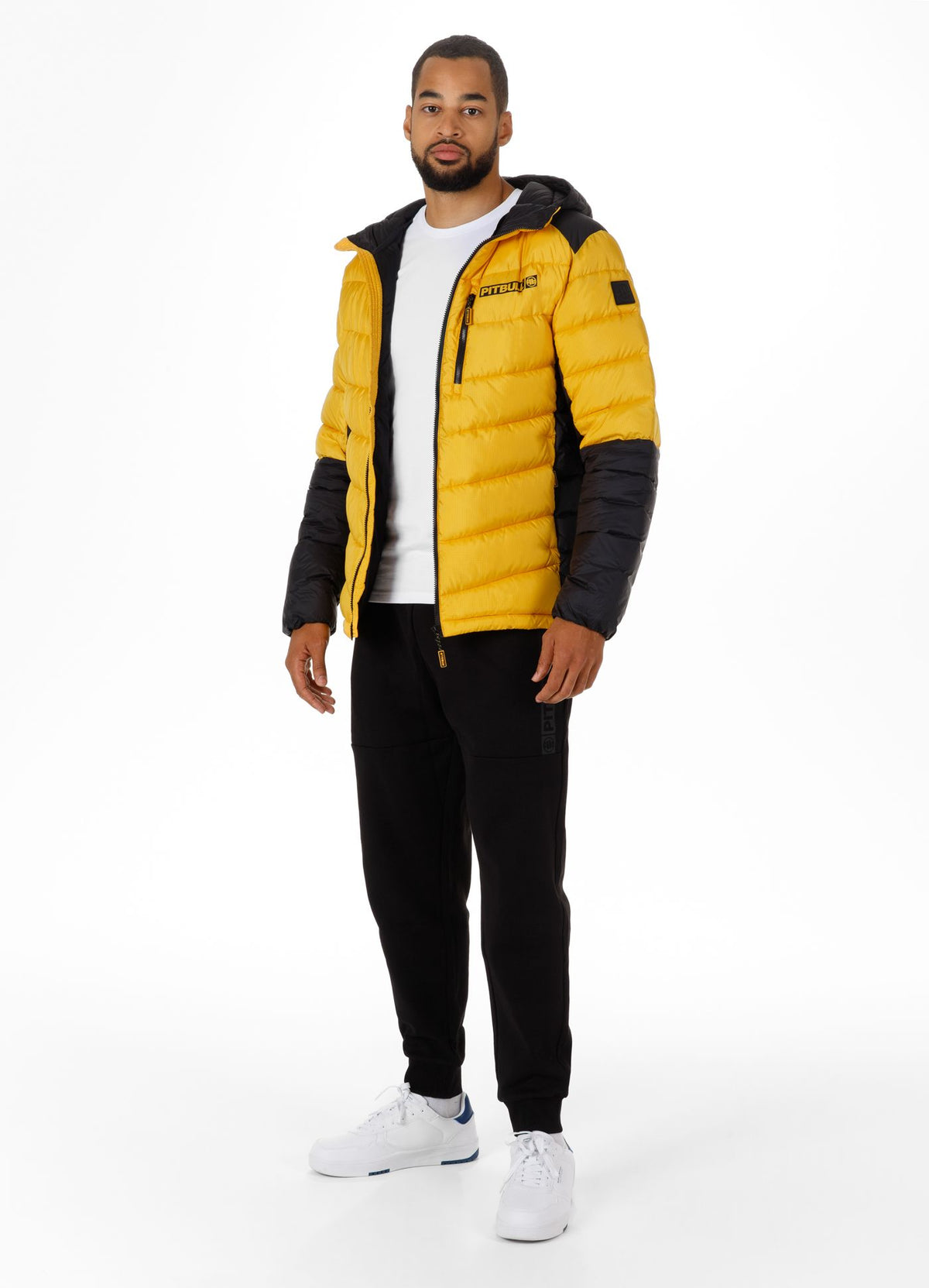 Winterjacke Evergold - Schwarz/Gelb