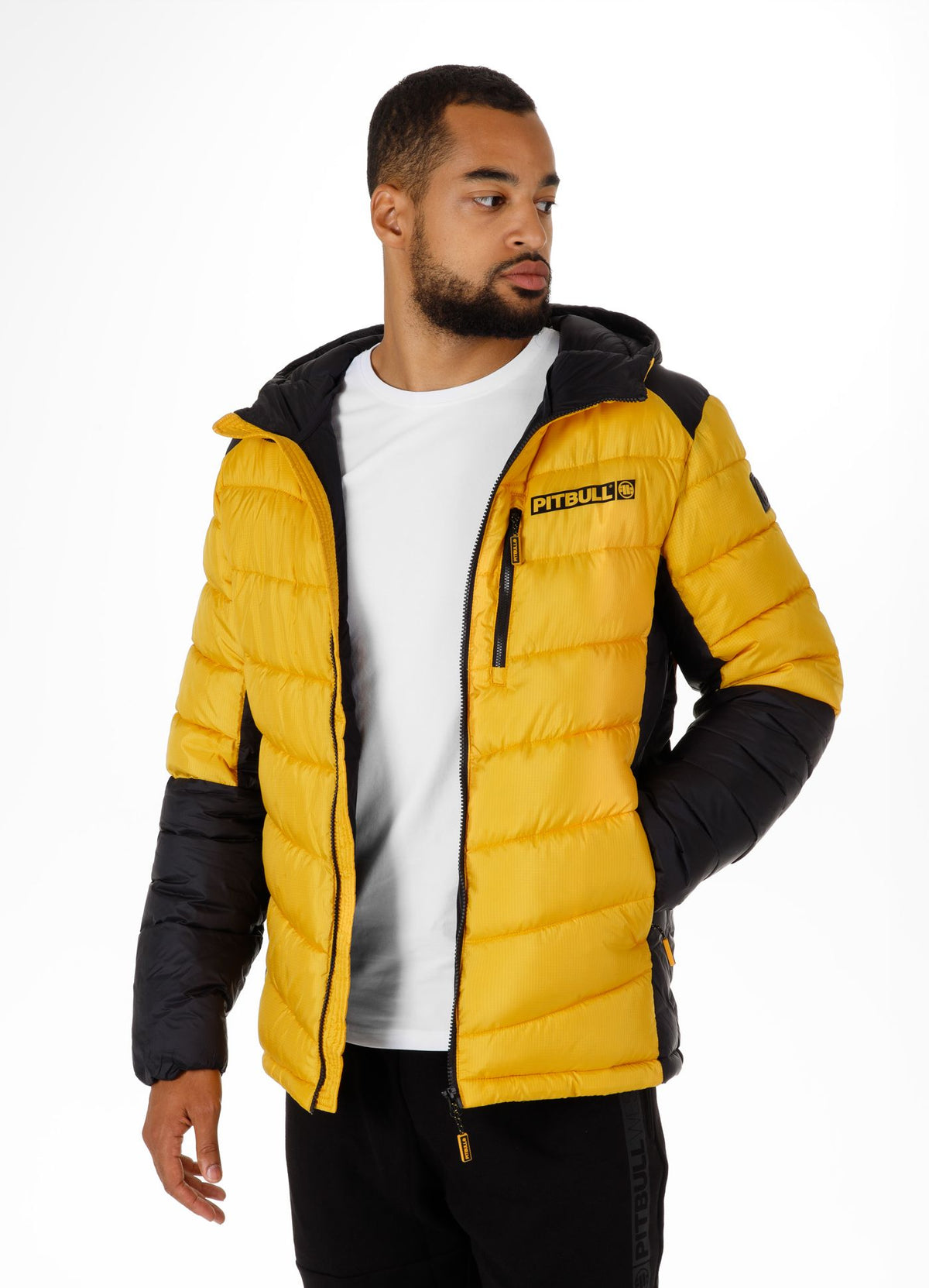Winterjacke Evergold - Schwarz/Gelb