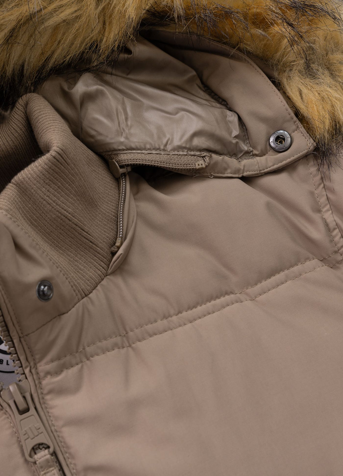 Winterjacke mit Kapuze Burnt - Sand