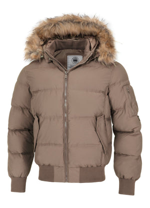 Winterjacke mit Kapuze Burnt - Sand