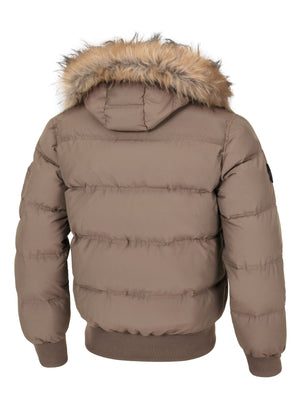 Winterjacke mit Kapuze Burnt - Sand