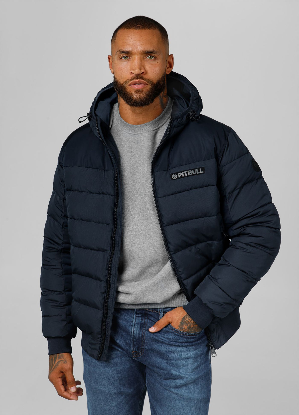 Winterjacke mit Kapuze Dillon - Dunkelblau