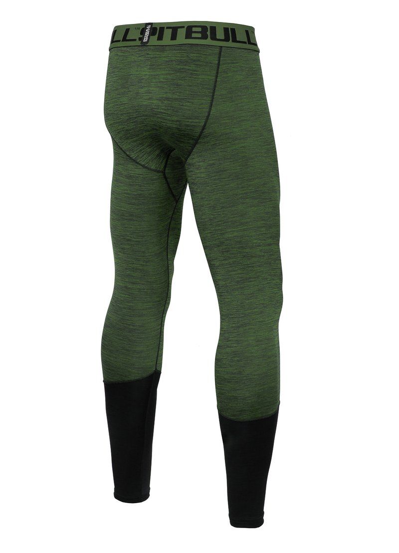 Sportleggings Herren Performance Pro plus Small Logo - Olivgrün