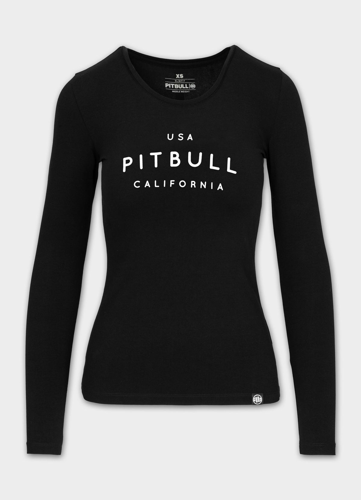 Women's longsleeve Slim Fit USA CAL - Black