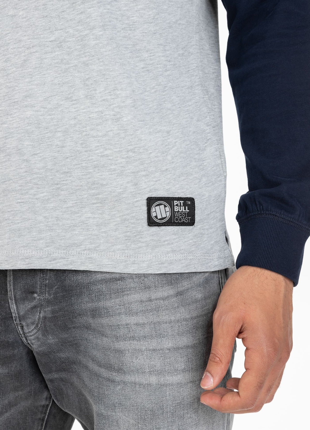 Longsleeve Heavyweight CALIFORNIA Grey/Dark Navy