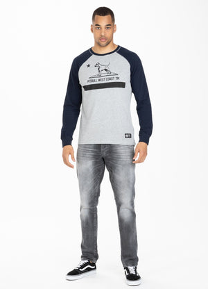 Longsleeve Heavyweight CALIFORNIA Grey/Dark Navy