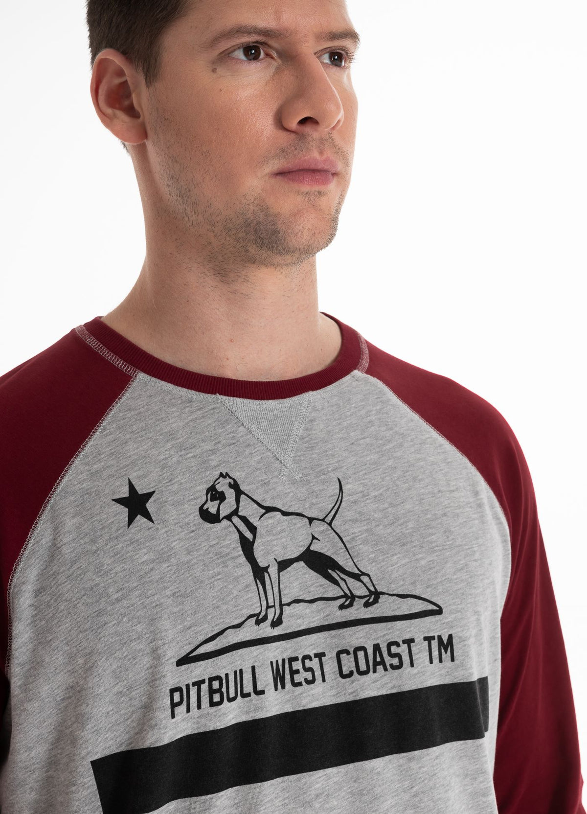 Longsleeve Garment Washed Raglan California - Pitbull.eu