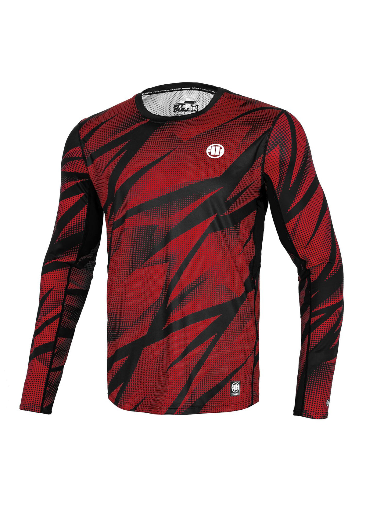 Langarmshirt Mesh Performance Pro plus Dot Camo II - Rot