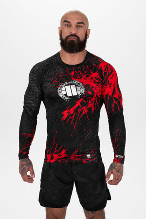 Langarm Rashguard Blood Dog II - Schwarz