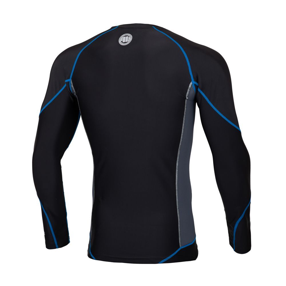 Langarm-Rashguard Compression PRO PLUS Blau