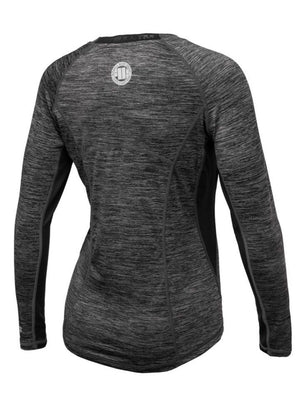 DAMEN RASHGUARD LANGARM PERFORMANCE MLG Charcoal Melange