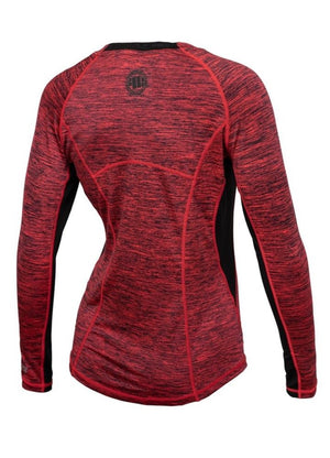 DAMEN RASHGUARD LANGARM PERFORMANCE MLG Coral Melange