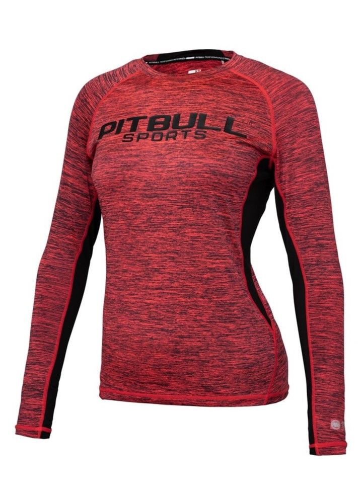 DAMEN RASHGUARD LANGARM PERFORMANCE MLG Coral Melange