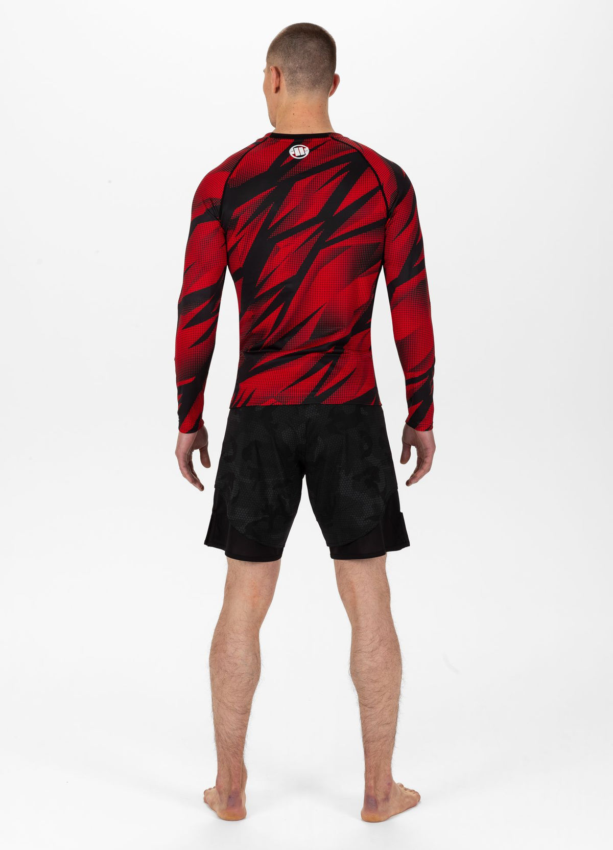 Langarm Rashguard Dot Camo II - Rot