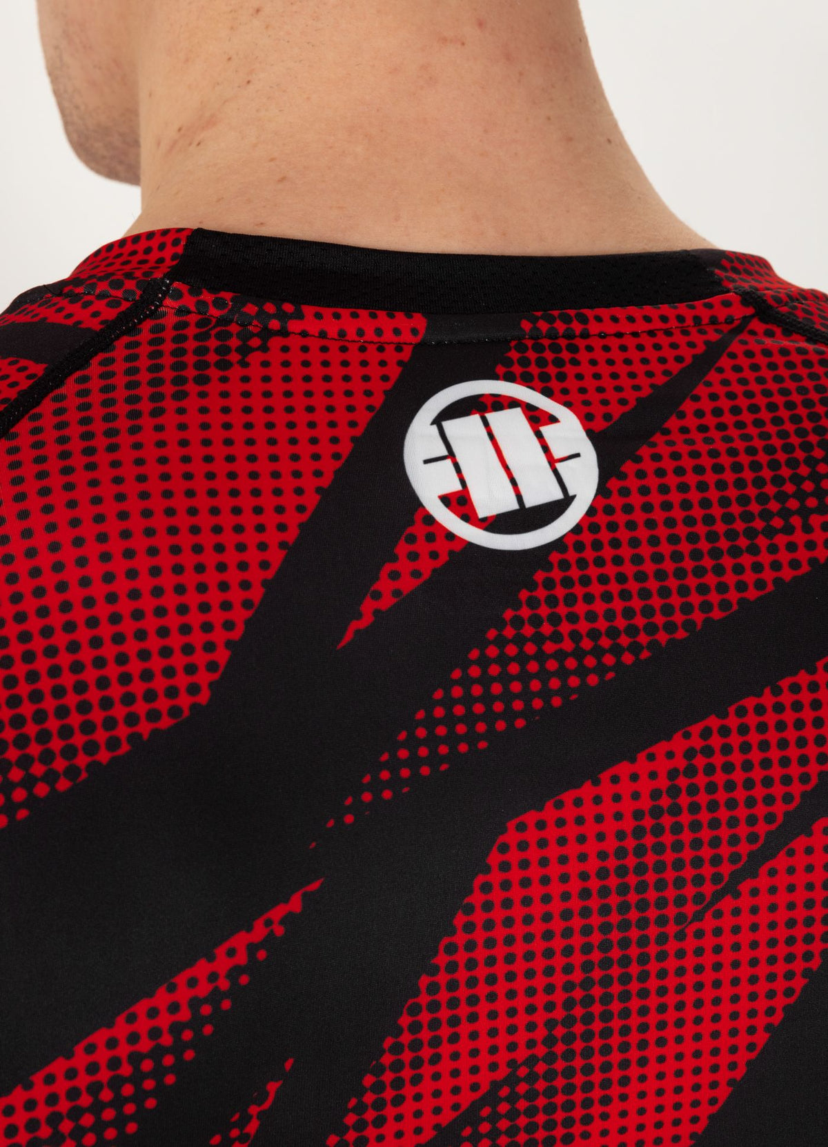 Langarm Rashguard Dot Camo II - Rot