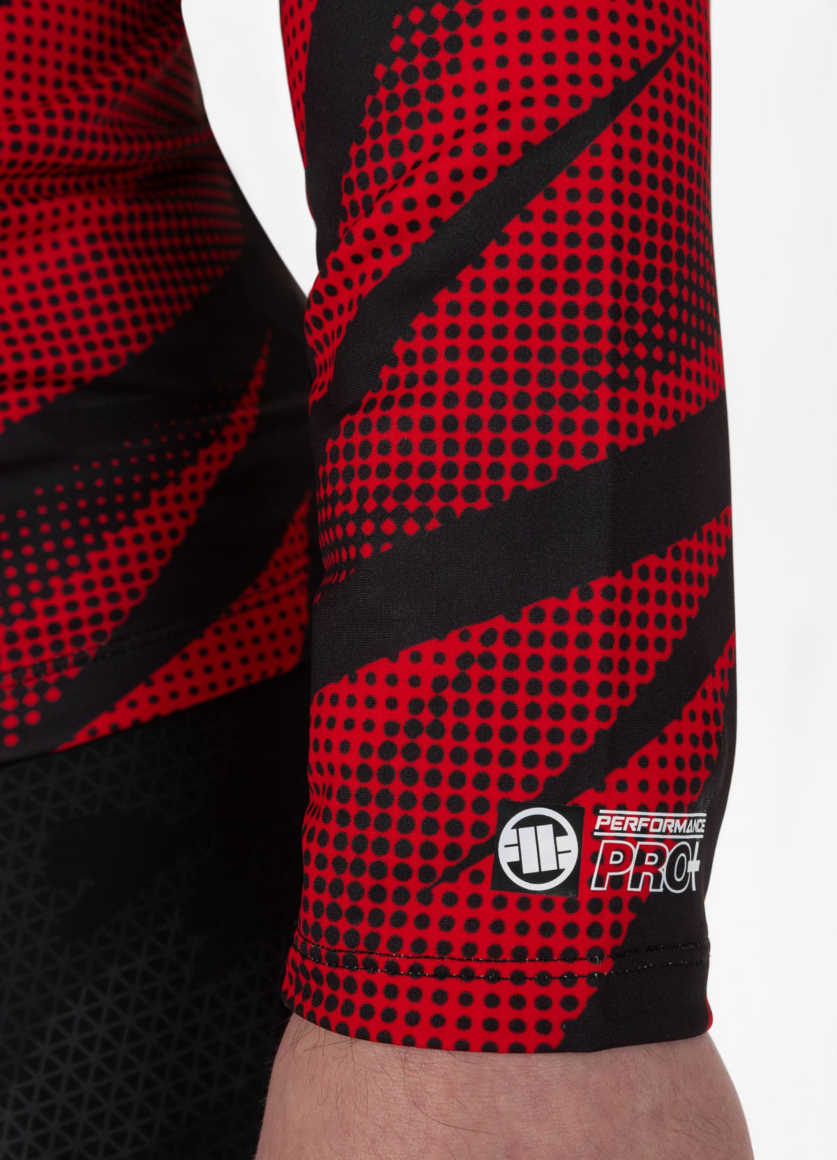 Langarm Rashguard Dot Camo II - Rot