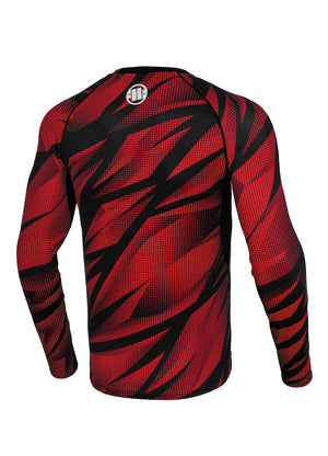 Langarm Rashguard Dot Camo II - Rot