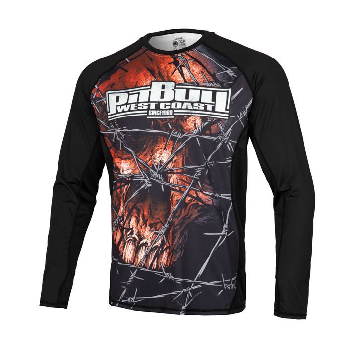 LANGARM RASHGUARD PERFORMANCE MESH WIRED SKULL