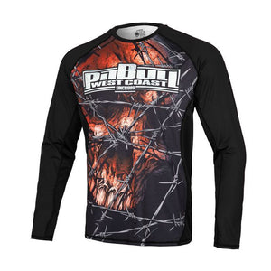 LANGARM RASHGUARD PERFORMANCE MESH WIRED SKULL