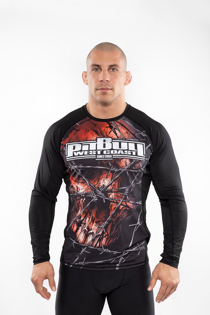 LANGARM RASHGUARD PERFORMANCE MESH WIRED SKULL