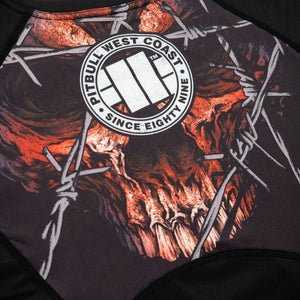 LANGARM RASHGUARD PERFORMANCE MESH WIRED SKULL