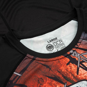 LANGARM RASHGUARD PERFORMANCE MESH WIRED SKULL
